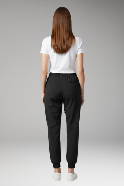 Women's Adjustable Waist Trousers with Lining