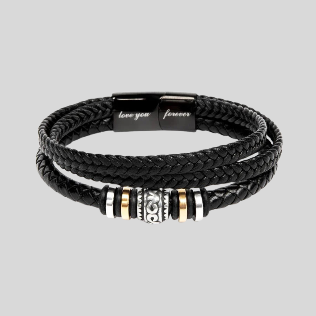 Men's Leather Bracelet - VibreMode