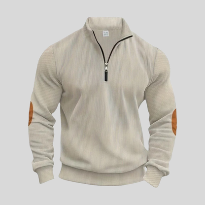 Men's Pullover Sweater Ribbed Cuffs - VibreMode