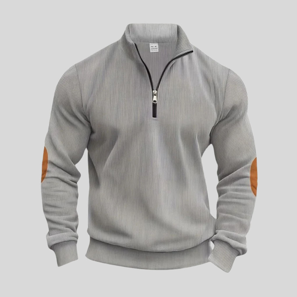 Men's Ribbed Cuff Pullover Sweater