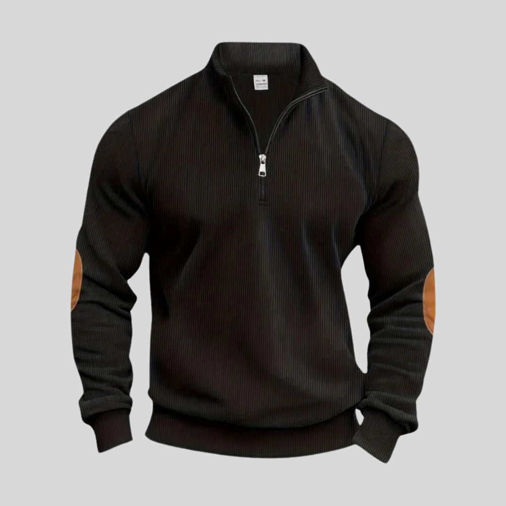 Men's Ribbed Cuff Pullover Sweater