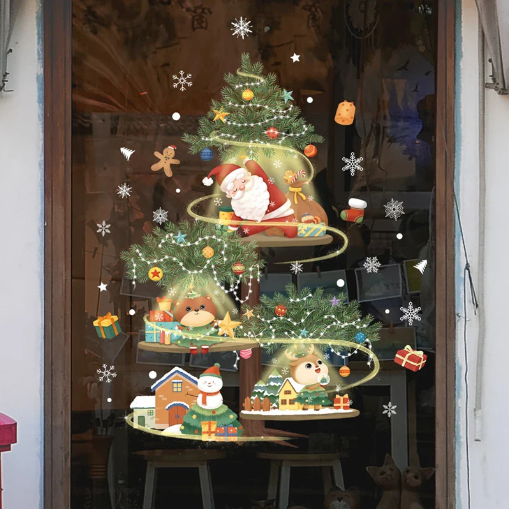 Christmas Window Clings Stickers