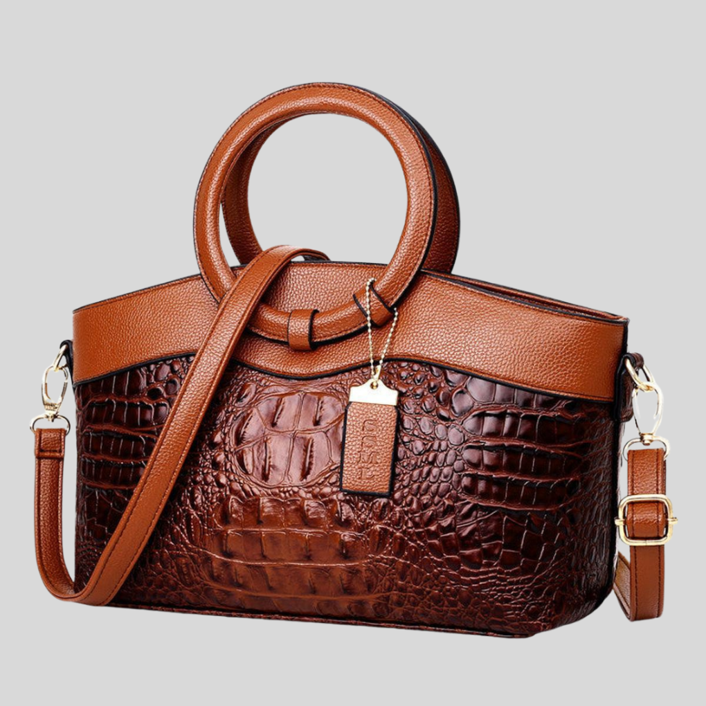 Women's Leather Classic Handbag - VibreMode