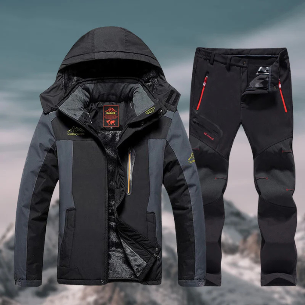 Men's Waterproof Ski Jacket Pants Set - VibreMode