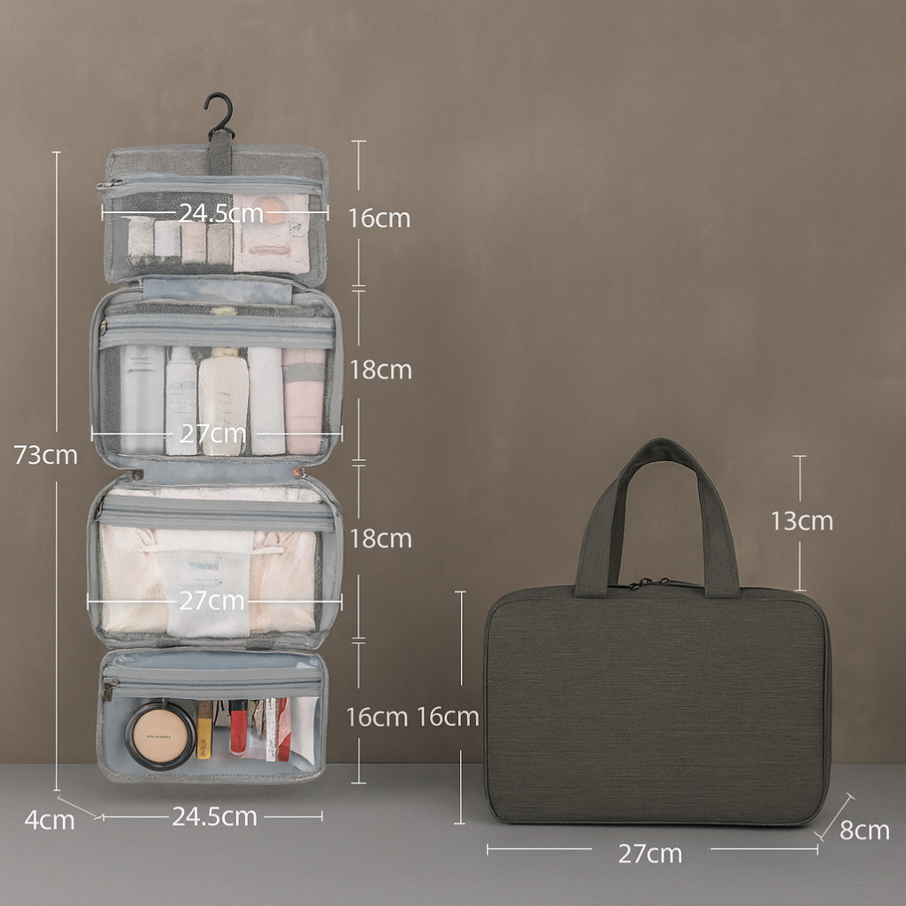 Travel Toiletries Organizer Multi Compartment - VibreMode