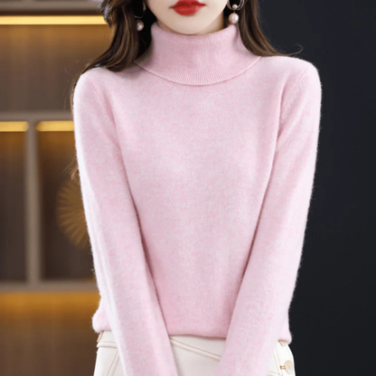 Women's Fine Knit Turtleneck Sweater
