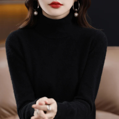Women's Fine Knit Turtleneck Sweater