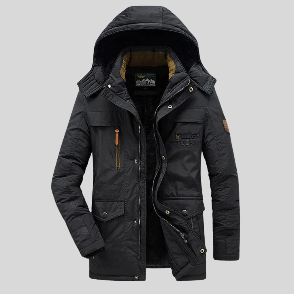 Men's Insulated Winter Parka Coat - VibreMode