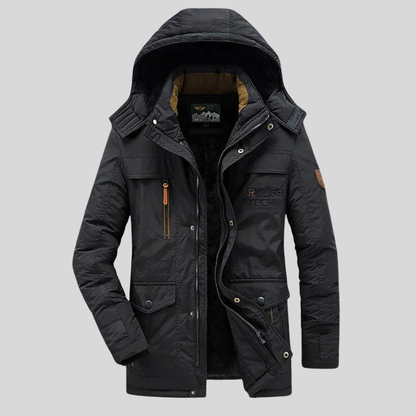 Men's Insulated Winter Parka Coat - VibreMode