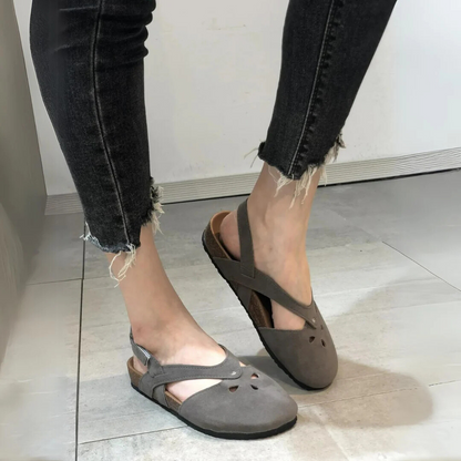 Classic Buckle Strap Flat Sandals