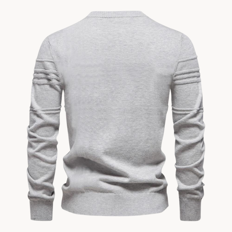 Men's Checkered Wool Sweater