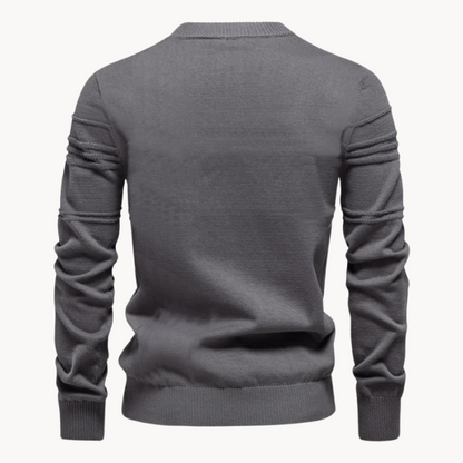 Men's Checkered Wool Sweater