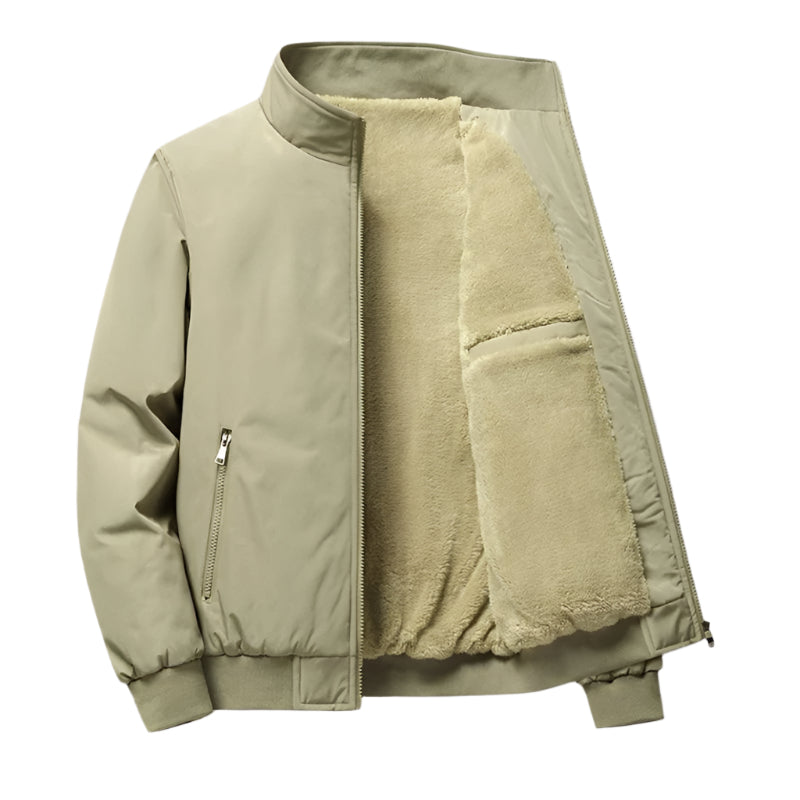 Men's Waterproof Fleece Jacket Windbreaker