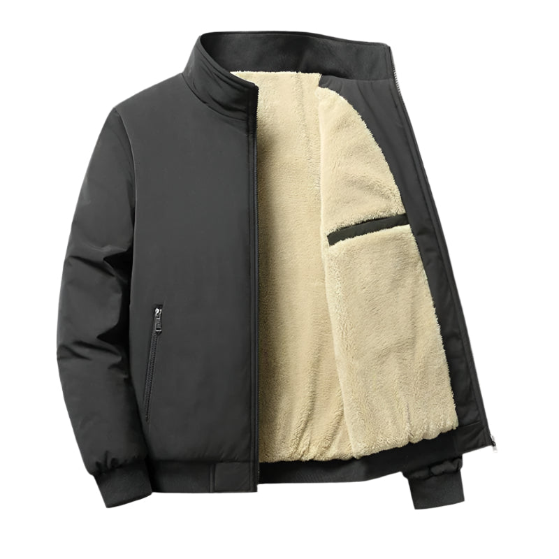 Men's Waterproof Fleece Jacket Windbreaker