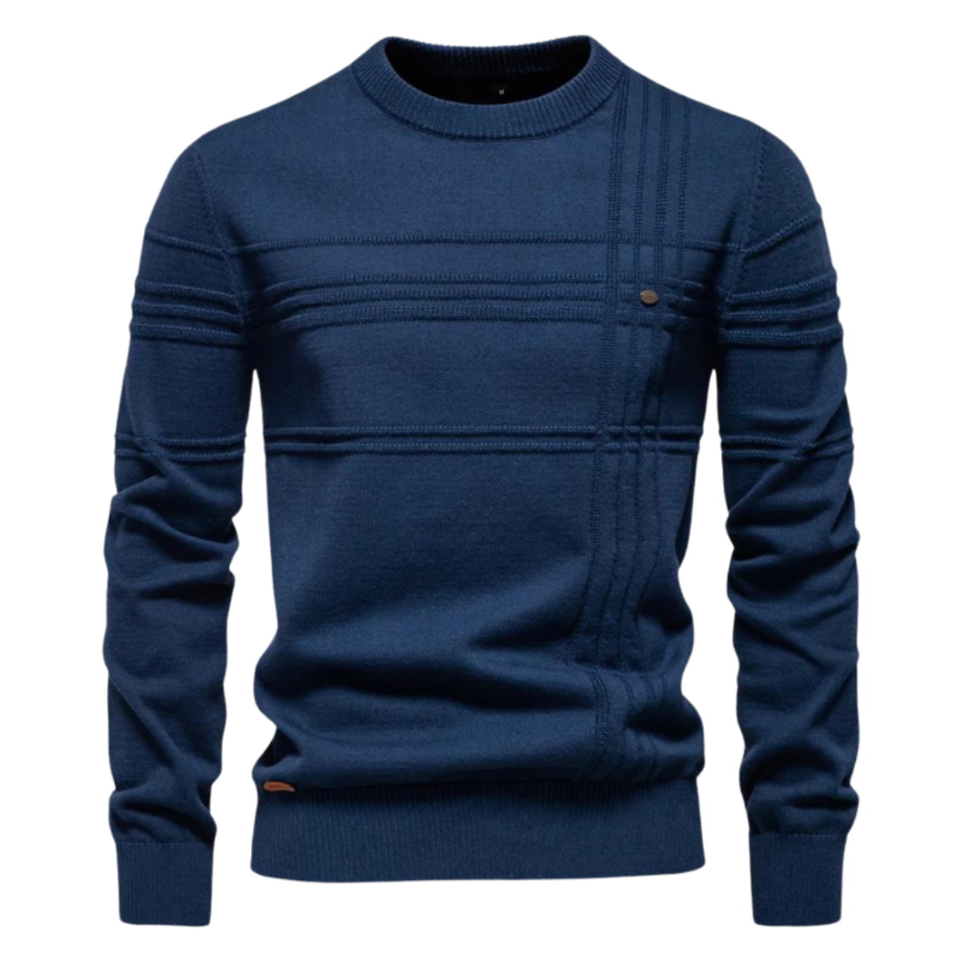 Classic Plaid Crew Neck Sweater