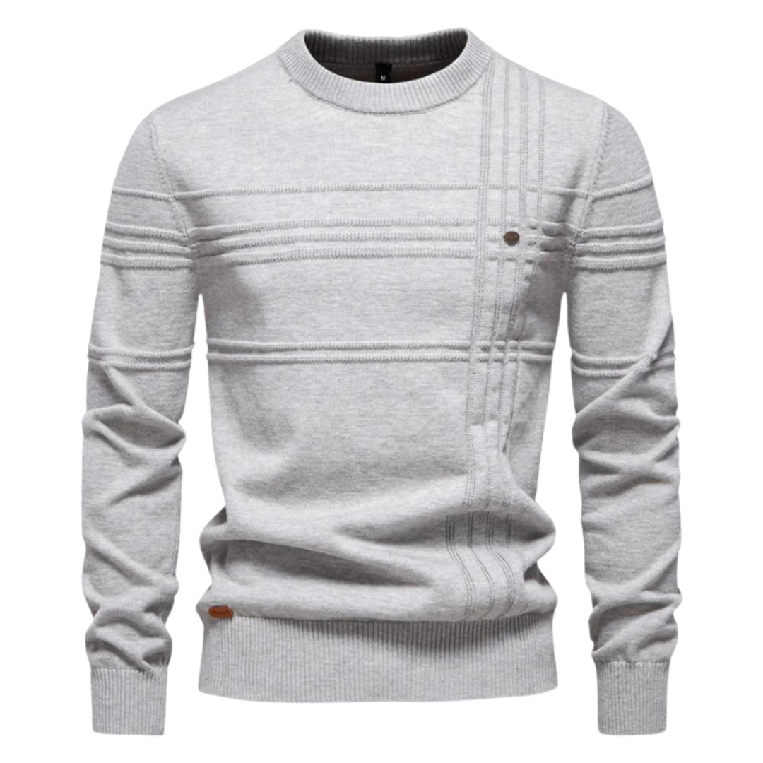 Classic Plaid Crew Neck Sweater