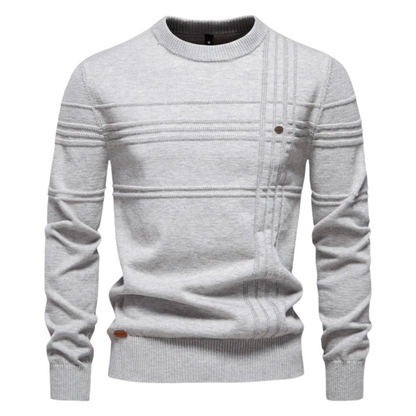 Classic Plaid Crew Neck Sweater