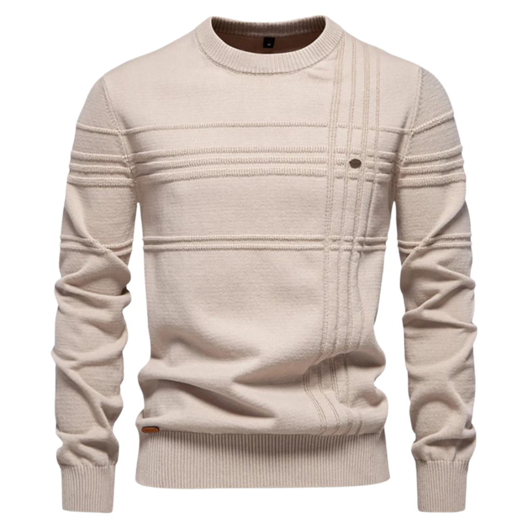 Classic Plaid Crew Neck Sweater