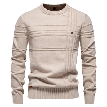 Men's Checkered Wool Sweater