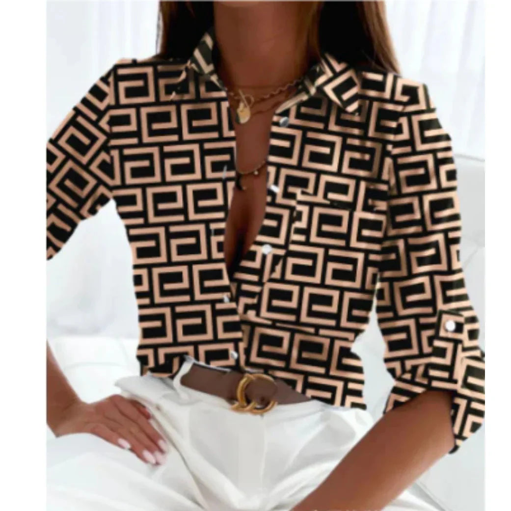 Women's Gradient Print Blouse - VibreMode