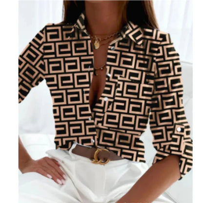 Women's Gradient Print Blouse - VibreMode