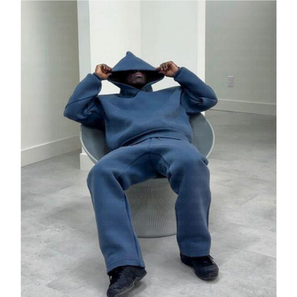 Simple Men's Hoodie Sweatshirt Set