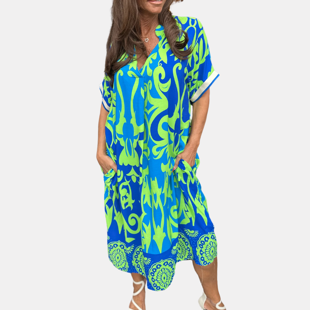 Beautiful Flower Women's Dress - VibreMode