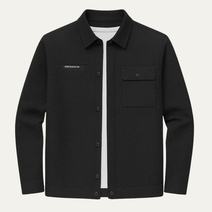 Men's Classic Jacket Shirt Cotton Chest Pocket - VibreMode