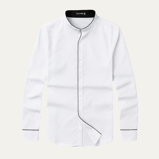 Ashcroft Men's Tailored Collar Dress Shirt - VibreMode