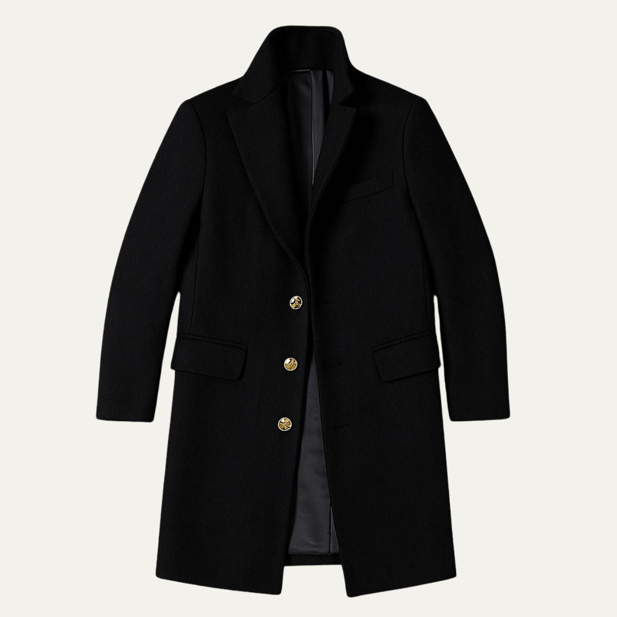 Men's Long Trench Coat Waterproof