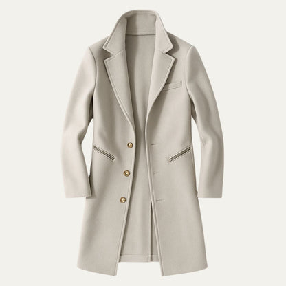 Men's Long Trench Coat Waterproof