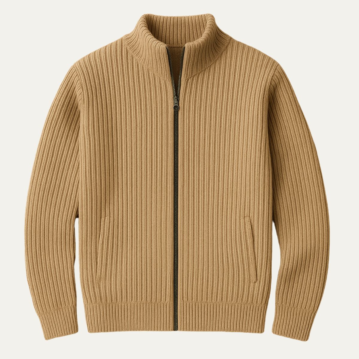Windsor Men's Knitted Zip Cardigan - VibreMode