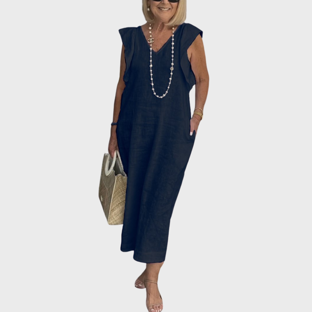 Elegant Natural Fiber Dress