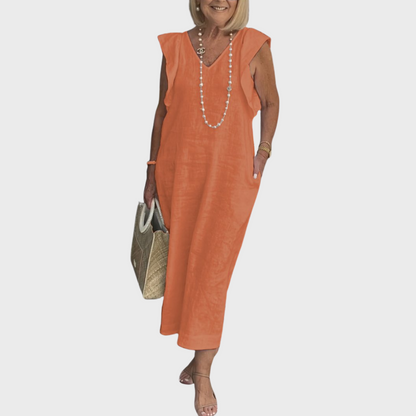 Elegant Natural Fiber Dress