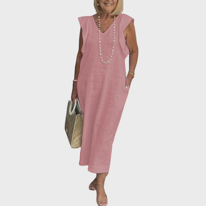 Elegant Natural Fiber Dress