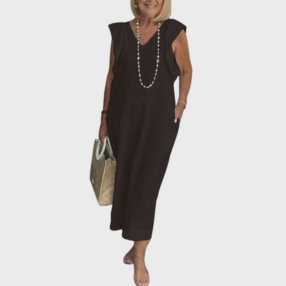 Elegant Natural Fiber Dress