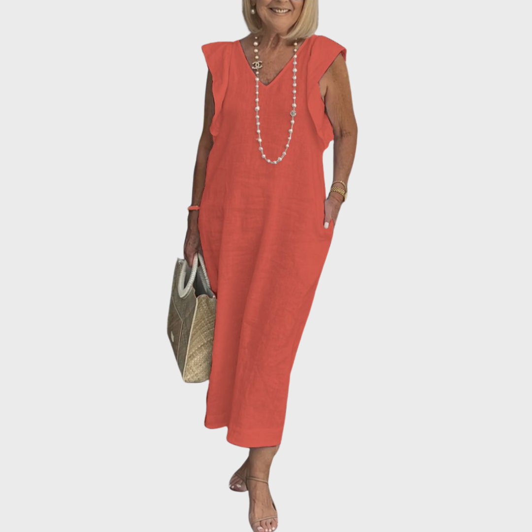 Elegant Natural Fiber Dress