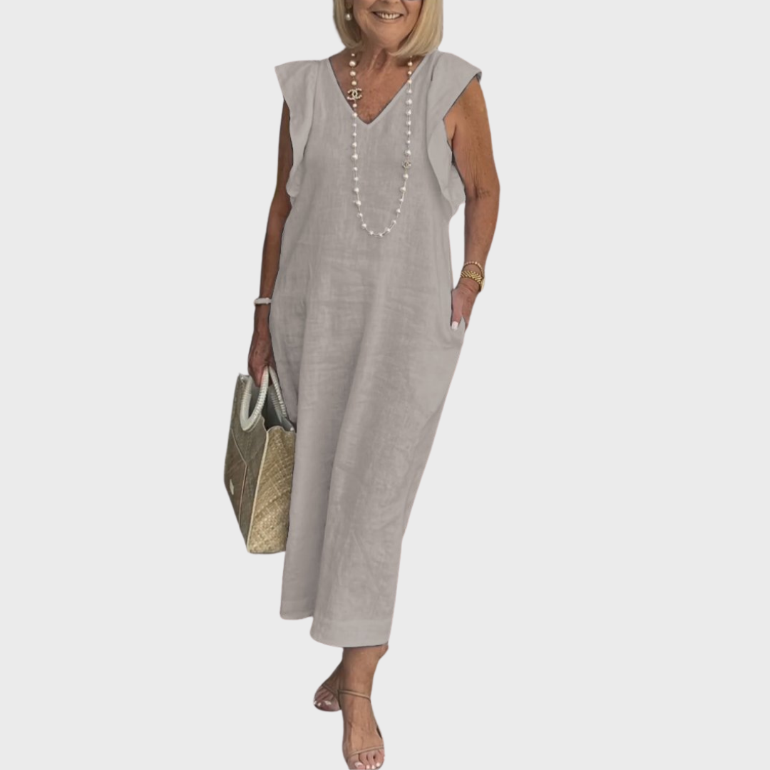 Elegant Natural Fiber Dress