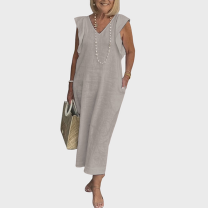 Elegant Natural Fiber Dress