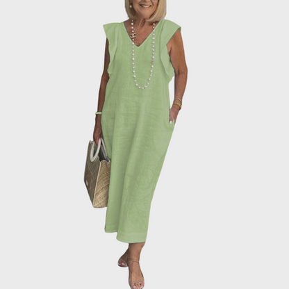 Elegant Natural Fiber Dress