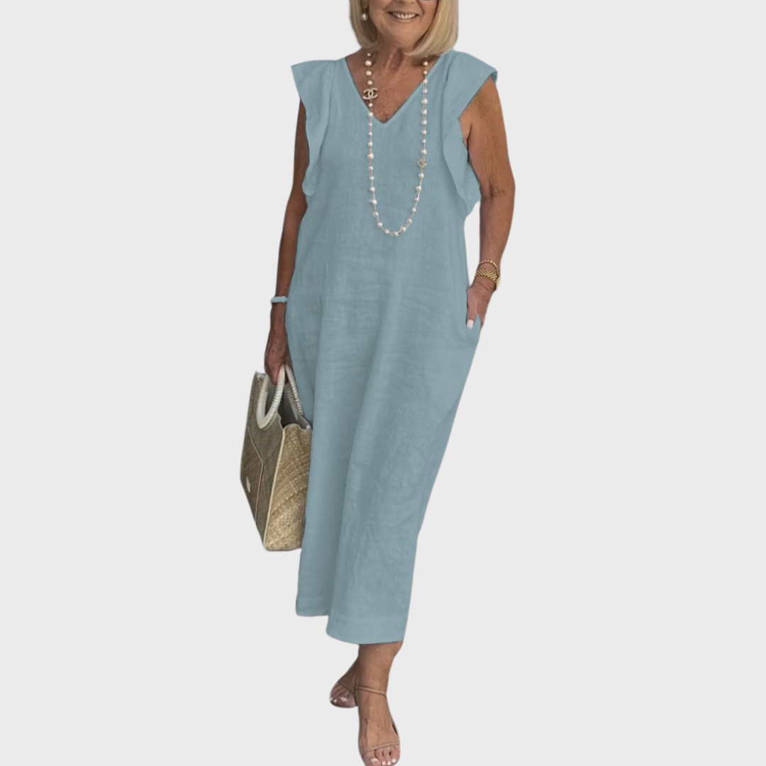 Elegant Natural Fiber Dress
