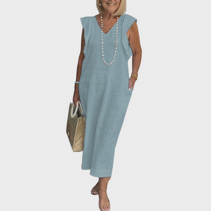 Elegant Natural Fiber Dress
