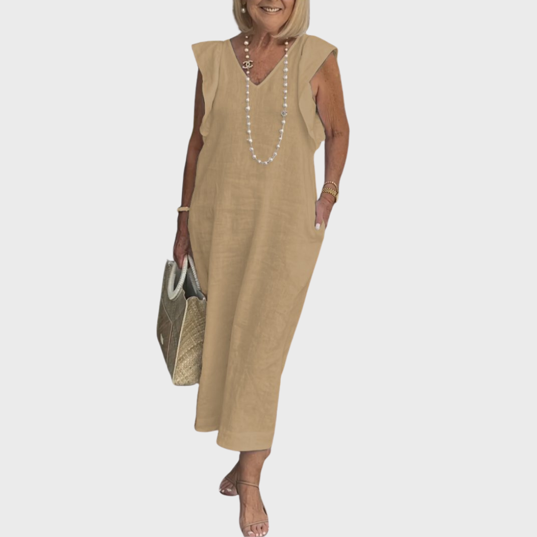 Elegant Natural Fiber Dress