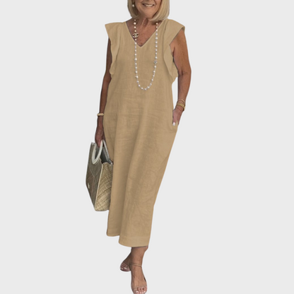 Elegant Natural Fiber Dress