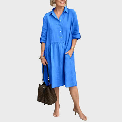 Casual Fit Shirt Dress - VibreMode