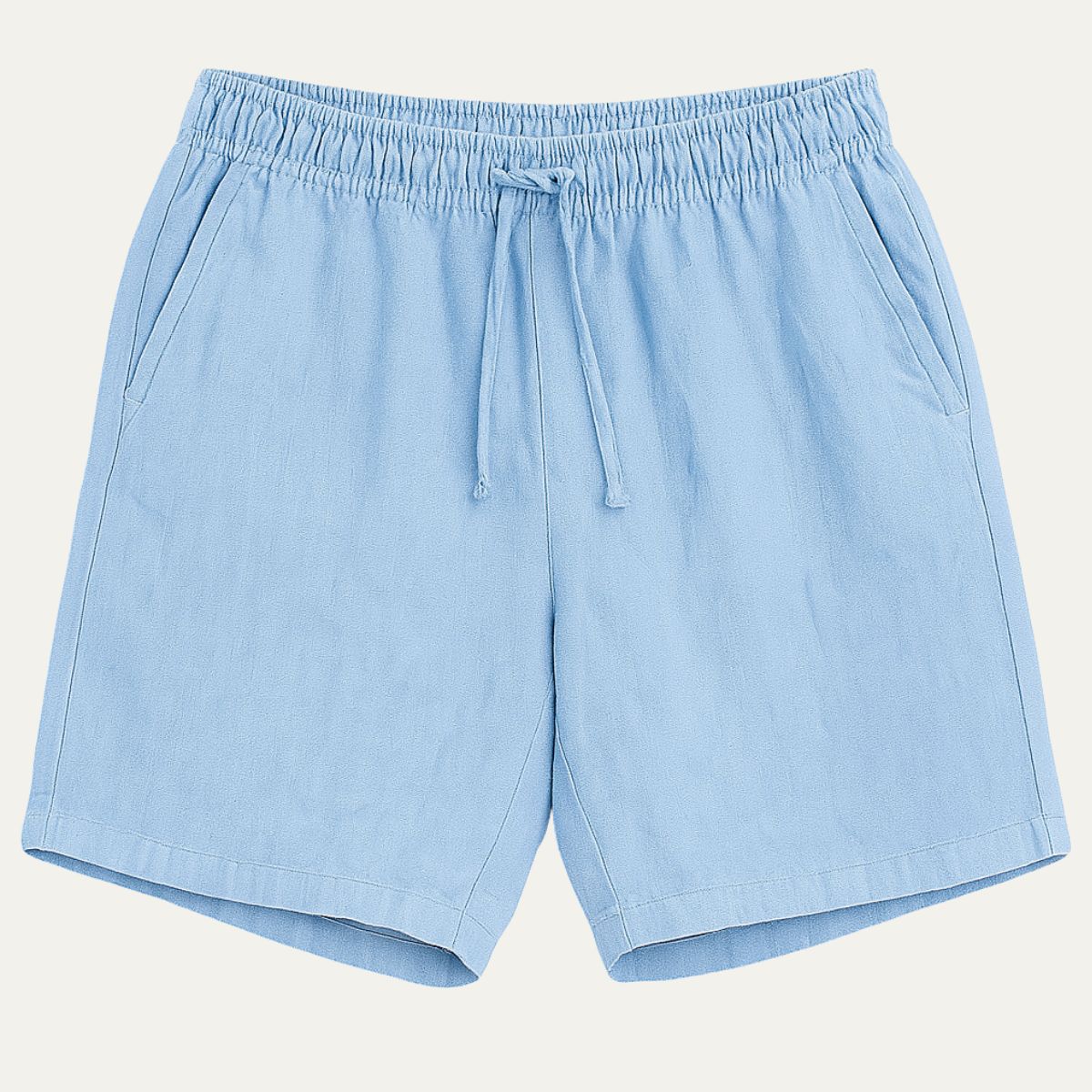 Men's Linen Shorts Old Money Blue - VibreMode