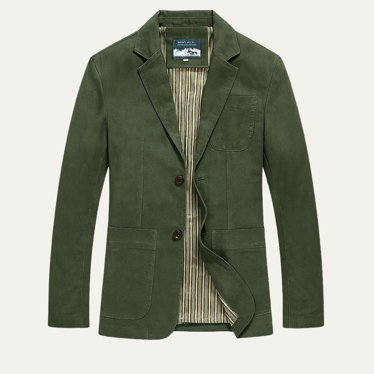 Men's Cotton Blazer Windbreaker With Pockets