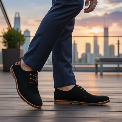 Devon Men's Suede Derby Shoes Classic Style