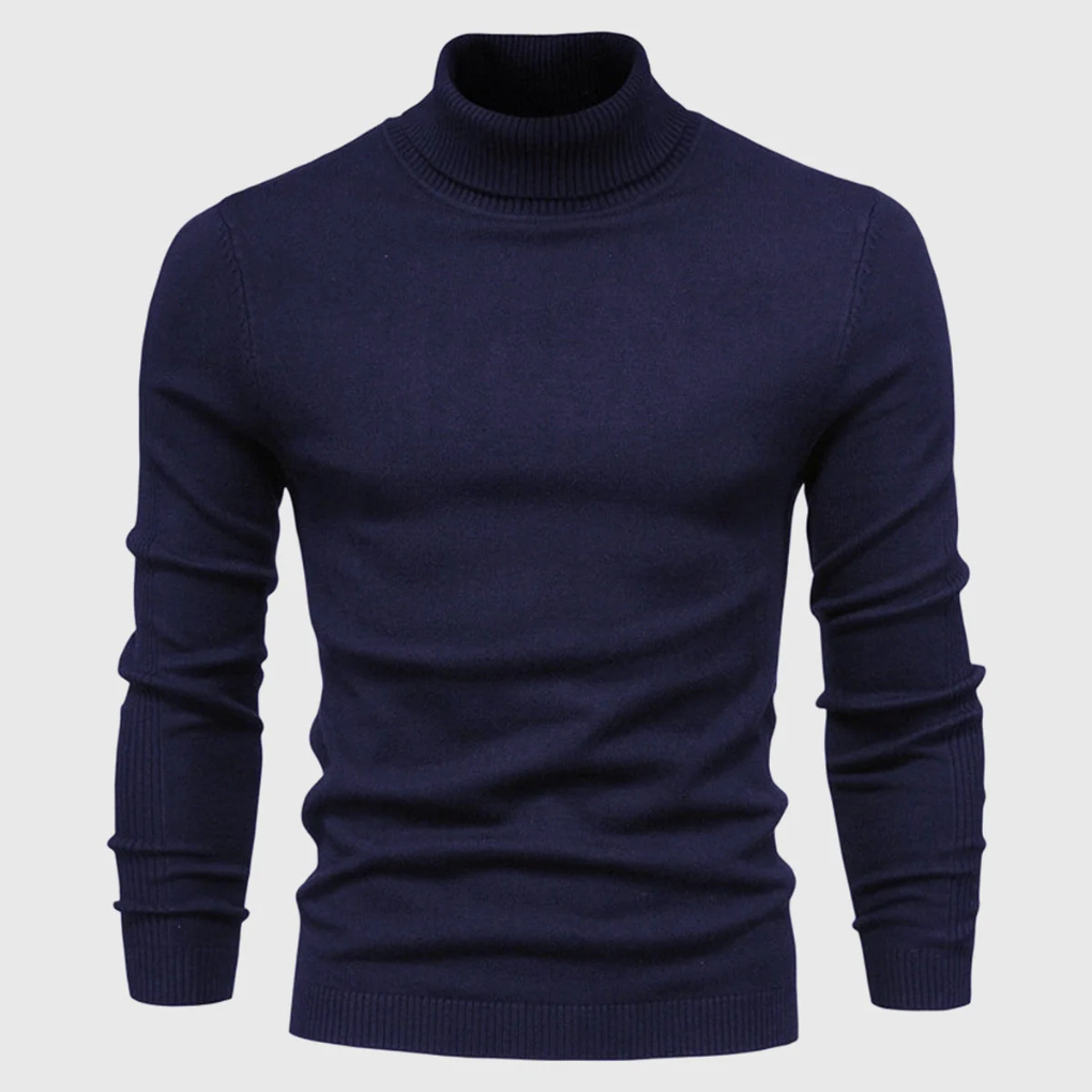 Men's Turtleneck Sweater Washable Everyday Wear