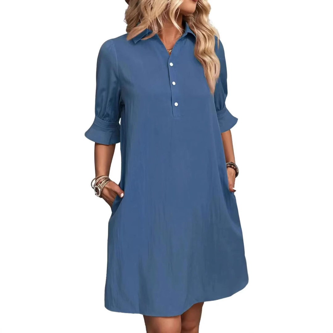 Women's Collared Dress Shirt
